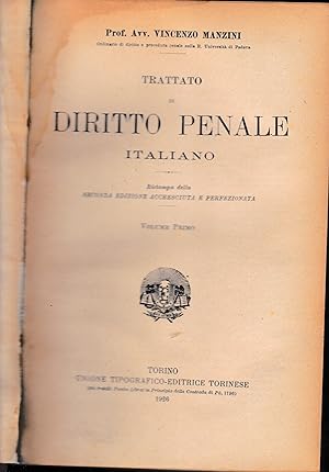 Trattato di Diritto Penale Italiano, vol. 1