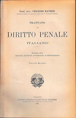 Trattato di Diritto Penale Italiano, vol. 4