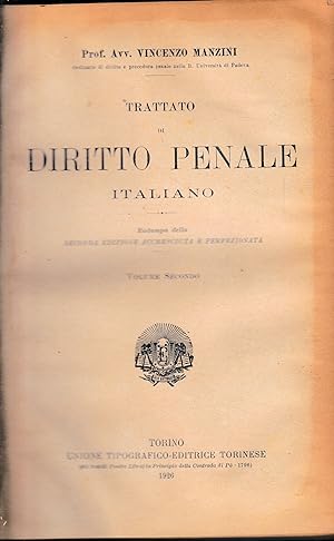 Trattato di Diritto Penale Italiano, vol. 2