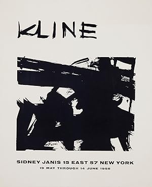 FRANZ KLINE: 1958 SIDNEY JANIS GALLERY EXHIBITION POSTER