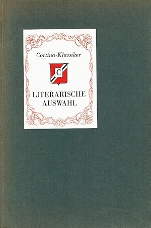 Imagen del vendedor de LITERARISCH AUSWAHL CORTINA KLASSIKER 1956 Literary Selection Cortina Classic 1956 a la venta por Z-A LLC