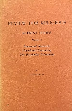 Imagen del vendedor de Review for Religious (Emotional Maturity / More About Maturity / Vocational Counceling / The Particual Friendship / Remedies for the Particular Friendship) a la venta por BookMarx Bookstore