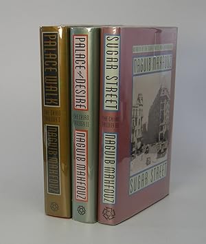 Seller image for The Cairo Trilogy; Palace Walk, Palace of Desire, Sugar Street. Translated by William M. Hutchins & Olive E. Kenny; William Maynard Hutchins, Lorne M. Kenny, Olive E. Kenny; William Maynard Hutchins and Angele Botros Samaan for sale by Locus Solus Rare Books (ABAA, ILAB)