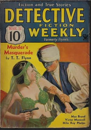 Image du vendeur pour DETECTIVE FICTION Weekly: March, Mar. 31, 1934 mis en vente par Books from the Crypt