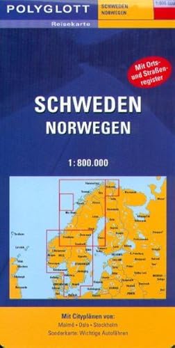 Polyglott Reisekarten, Schweden