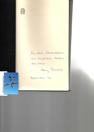 Bild des Verkufers fr Mnner die Gedichte machen. Zur Lyrik heute. [signiert, signed, Widmung an Karl Schwedhelm]. zum Verkauf von Antiquariat Schrter -Uta-Janine Strmer