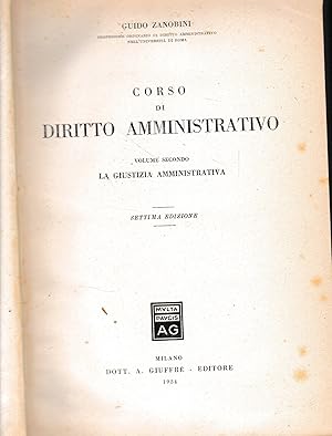 Corso di Diritto Amministrativo, vol. 2°