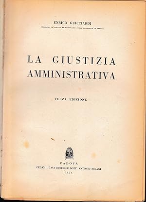 Imagen del vendedor de la giustizia amministrativa a la venta por librisaggi