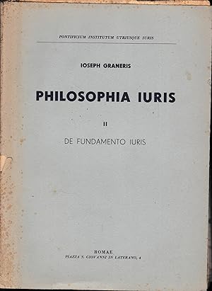 Philosophia Iuris II. De fundamento iuris