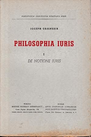 Philosophia Iuris, I. De notione iuris