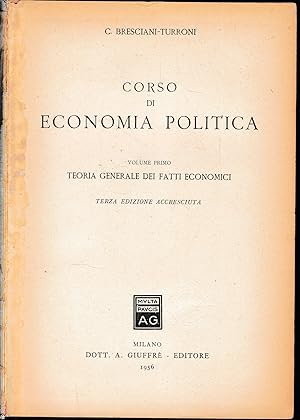 Corso di Economia Politica, vol. 1°