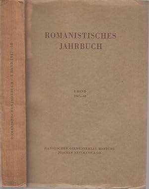 Bild des Verkufers fr Romanistisches Jahrbuch. I. Band 1947 - 1948. zum Verkauf von Antiquariat Carl Wegner