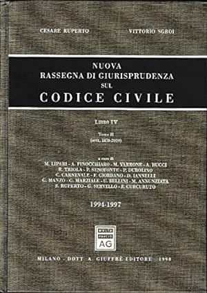 Nuova rassegna di giurisprudenza sul Codice civile. Aggiornamento 1994-1997 (Artt. 1470-2059) (Vo...