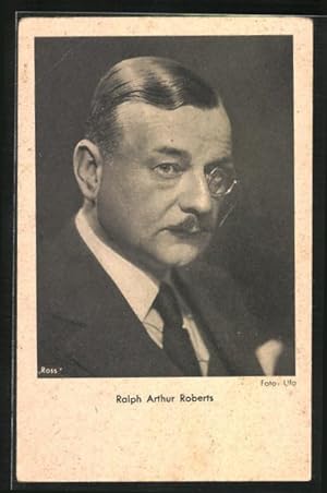 Image du vendeur pour Ansichtskarte Schauspieler Ralph Arthur Roberts mit Schnurrbart und Monokel mis en vente par Bartko-Reher