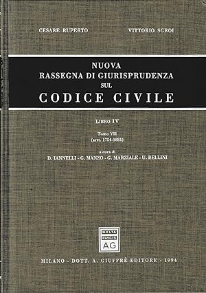 Nuova rassegna di giurisprudenza sul Codice civile. Artt. 1754-1881 (Vol. 4/7)