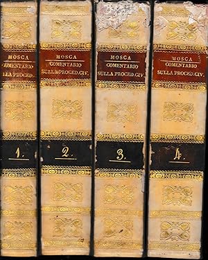 Comentario delle leggi di procedura ne' giudizi civili e commerciali, 4 volumi.