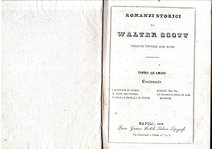 Romanzi storici di Walter Scott, tomo IV-parte prima. Contenente: I puritani di Scozia/Il nano mi...