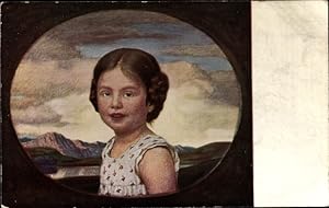 Künstler Ansichtskarte / Postkarte Zumbusch, Ludwig von, Portrait eines Mädchens, Jugend Postkart...