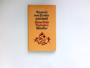 Bild des Verkufers fr Smtliche Balladen : Reihe Winkler. zum Verkauf von Antiquariat Buchhandel Daniel Viertel