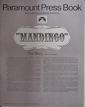 Immagine del venditore per Mandingo Pressbook 1975 James Mason, Susan George, Ken Norton venduto da AcornBooksNH