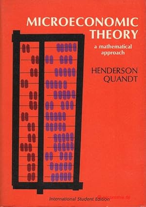 Seller image for Microeconomic Theory. A mathematical approach. for sale by Antiquariat Hohmann