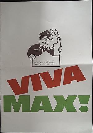 Image du vendeur pour Viva Max! Pressbook 1969 Peter Ustinov, Pamela Tiffin, Jonathan Winter mis en vente par AcornBooksNH