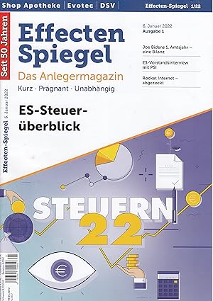 Bild des Verkufers fr Effecten Spiegel Nr.1/2022 zum Verkauf von Buchhandlung & Antiquariat Rother