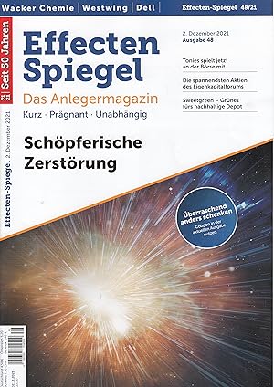 Bild des Verkufers fr Effecten Spiegel Nr.48/2021 zum Verkauf von Buchhandlung & Antiquariat Rother