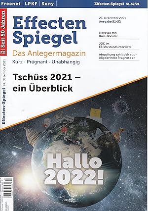 Bild des Verkufers fr Effecten Spiegel Nr.51-52/2021 zum Verkauf von Buchhandlung & Antiquariat Rother