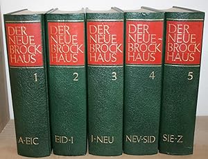 Der Neue Brockhaus. Lexikon und Wörterbuch in fünf (5) Bänden. Ohne Atlas.