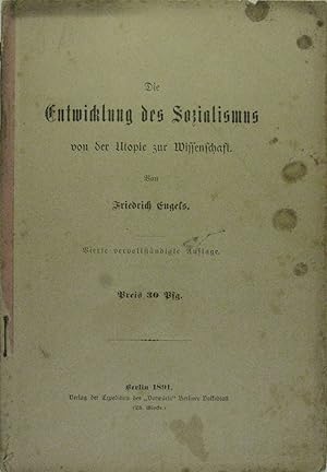 Die Entwicklung des Sozialismus von der Utopie zur Wissenschaft. Im Anhang: Die Mark.