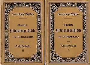 Bild des Verkufers fr Deutsche Literaturgeschichte des 19. Jahrhunderts - Erster und Zweiter Teil - 2 Bnde; Sammlung Gschen - Band 134 und 135 zum Verkauf von Walter Gottfried