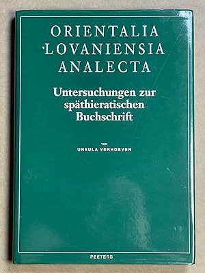 Seller image for Untersuchungen zur spthieratischen Buchschrift for sale by Meretseger Books