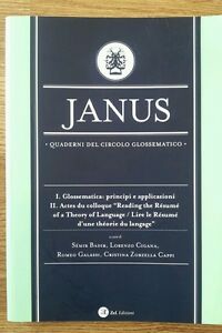 Image du vendeur pour Janus. Quaderni Del Circolo Glossematico. Glossema mis en vente par Piazza del Libro