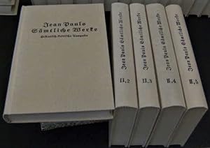 Bild des Verkufers fr Jean Paul - Smtliche Werke - Historisch kritische Ausgabe, Reprint der Orginalausgabe von 1928, - 2. Abteilung - 5 Bnde, komplett: II,1 + II,2 + II,3 + II,4 + II,5 zum Verkauf von travelling-salesman