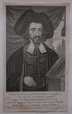 Bild des Verkufers fr THE REV. SOLOMON HIRSCHELL; Chief Rabbi of the German and Polish Jews in England. zum Verkauf von Charles Russell, ABA, ILAB, est 1978