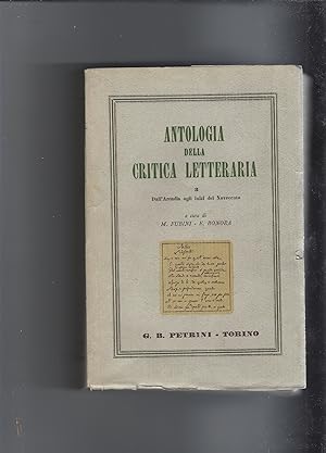 Antologia della critica letteraria vol.3