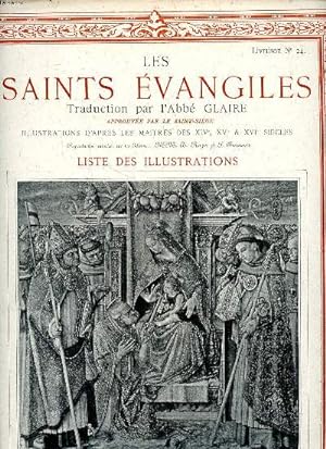 Seller image for Les Saints vangiles Livraison N 24 Liste des illustrations for sale by Le-Livre