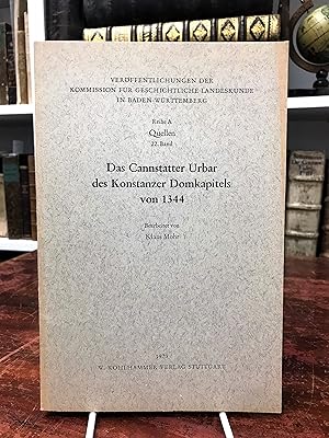 Immagine del venditore per Das Cannstatter Urbar des Konstanzer Domkapitels von 1344. (= Verffentlichungen der Kommission fr geschichtliche Landeskunde in Baden-Wrttemberg, Reihe A, 22. Band). venduto da Antiquariat Seibold