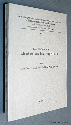 Image du vendeur pour Nachtrge zur Moosflora von Schleswig-Holstein. mis en vente par Antiquariat Lycaste
