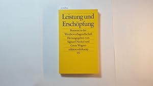 Bild des Verkufers fr Leistung und Erschpfung : Burnout in der Wettbewerbsgesellschaft zum Verkauf von Gebrauchtbcherlogistik  H.J. Lauterbach