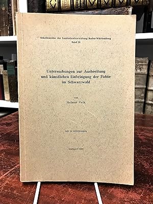 Bild des Verkufers fr Untersuchungen zur Ausbreitung und knstlichen Einbringung der Fichte im Schwarzwald. (= Schriftenreihe der Landesforstverwaltung Baden-Wrttemberg, Band 28). zum Verkauf von Antiquariat Seibold