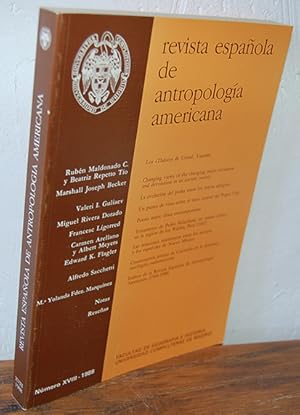 Bild des Verkufers fr REVISTA ESPAOLA DE ANTROPOLOGA AMERICANA. XVIII-1988 zum Verkauf von EL RINCN ESCRITO