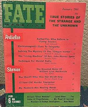 Fate Magazine True Stories of the Strange and the Unknown January 1961 Vol 14 No 1 Issue 130