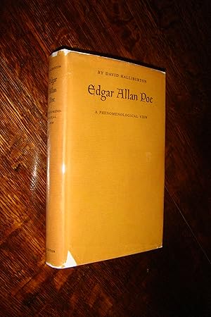 Bild des Verkufers fr Edgar Allan Poe ( first printing) A Phenomenological View zum Verkauf von Medium Rare Books