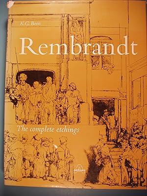 Imagen del vendedor de Rembrandt The Complete Etchings a la venta por PB&J Book Shop