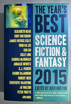 Imagen del vendedor de The Year's Best Science Fiction & Fantasy, 2015 Edition [SIGNED] a la venta por Space Age Books LLC