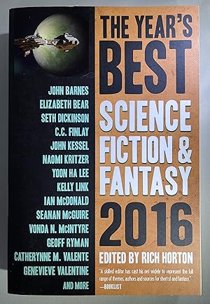 Imagen del vendedor de The Year's Best Science Fiction & Fantasy, 2016 Edition [SIGNED] a la venta por Space Age Books LLC