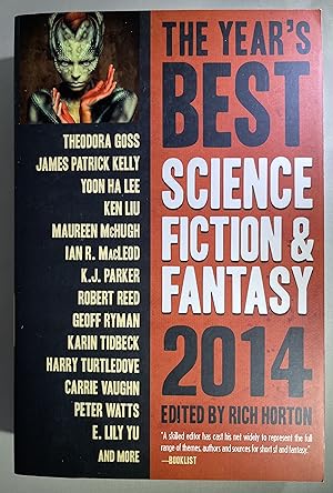 Imagen del vendedor de The Year's Best Science Fiction & Fantasy, 2014 Edition [SIGNED] a la venta por Space Age Books LLC