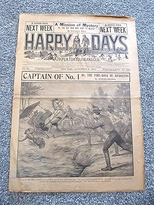 Happy Days Dime Novel Captain of No. 1 or, The Fire Boys of Bridgeton #1038 September 5, 1914